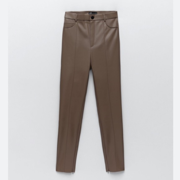 Zara Faux Leather Pant - Picture 1 of 10